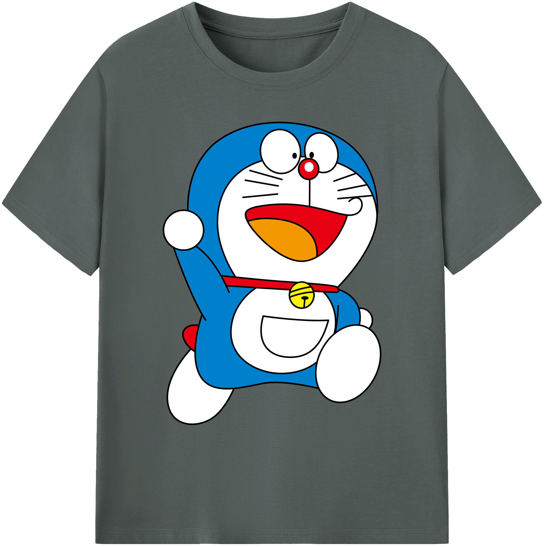 （画像用） ドラえもん Doraemon 綿100％ メンズ半袖Tシャツ｜肌触りやわらか＆通気性